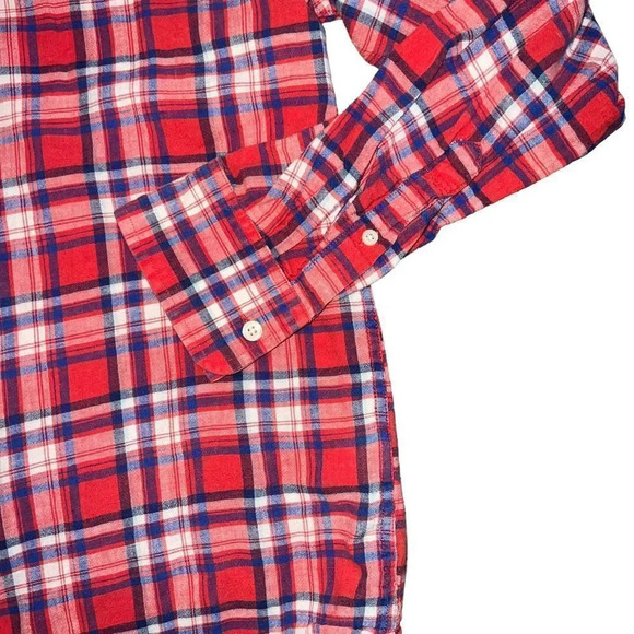 Men's Banana Republic Size Medium Plaid Button Down - Picture 2 of 4